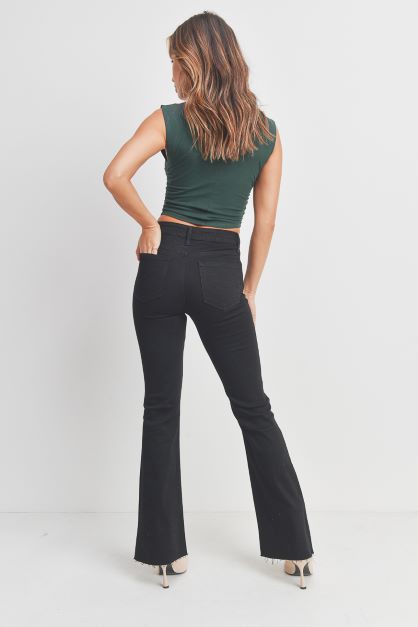 Mid Rise Flare Jeans