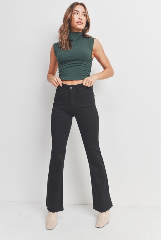 Mid Rise Flare Jeans