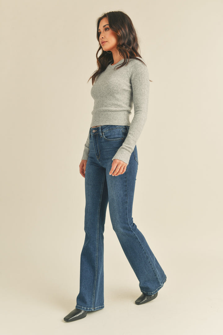 High Rise Skinny Flare Jeans