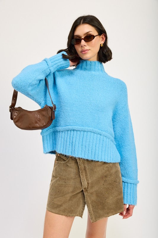 TURTLE NECK BODY SWEATER