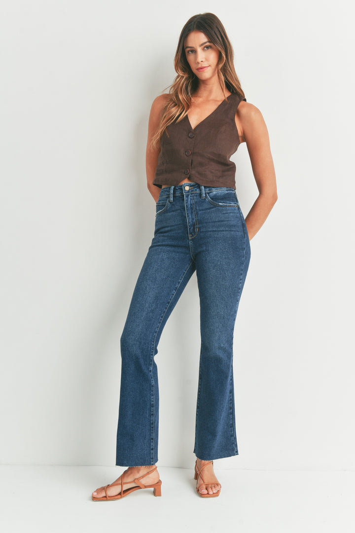 High Rise Skinny Flare Jeans