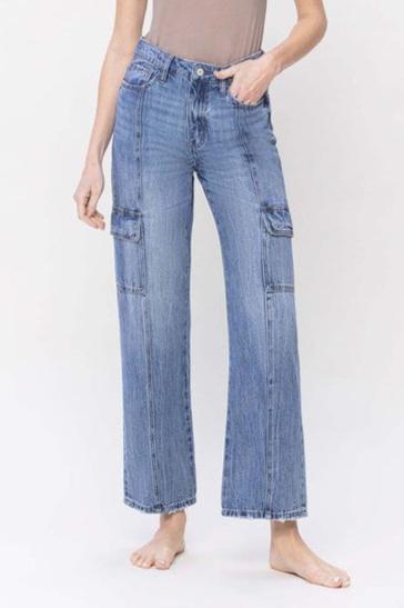 High Rise Dad Cargo Jeans