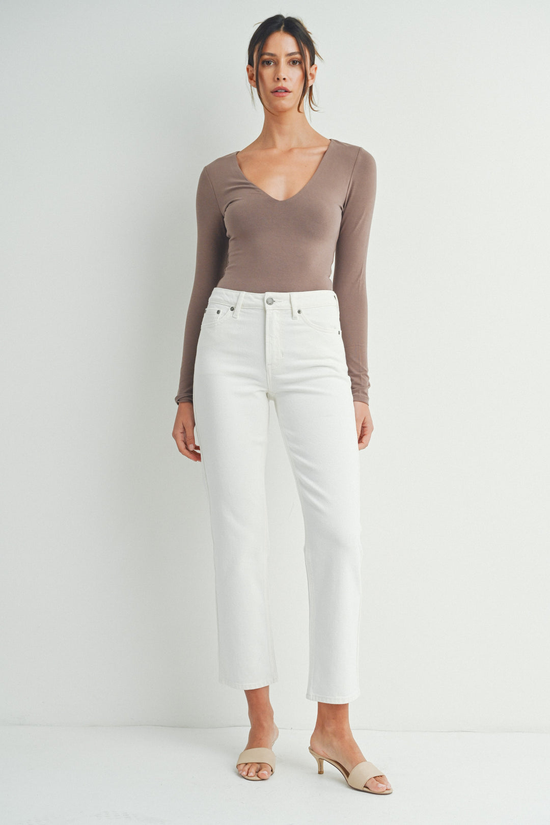 High Rise Classic Straight Leg Jeans