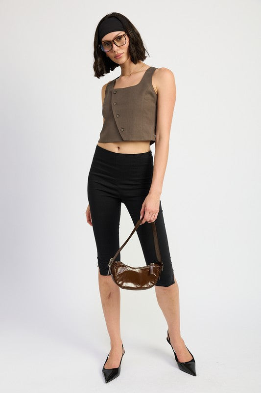 ASYMMETRICAL VEST TOP