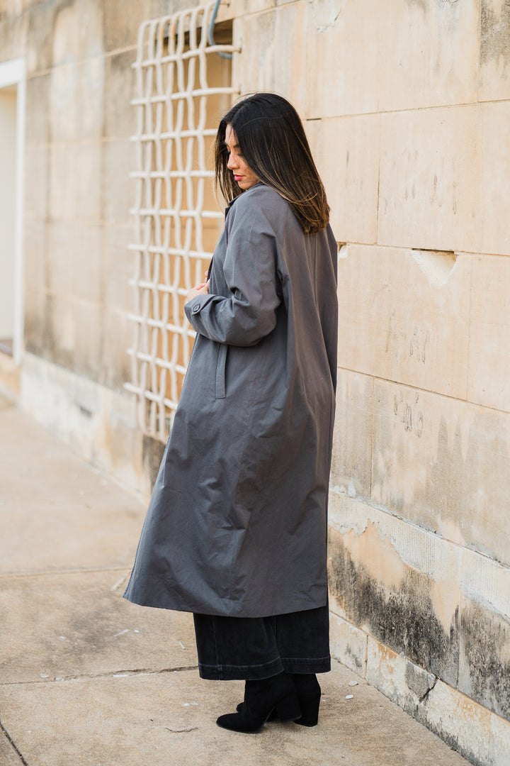 Charcoal Trench Coat